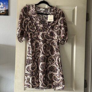NWT Sandro 100% Silk Mini Dress - Size 38 (Med.)